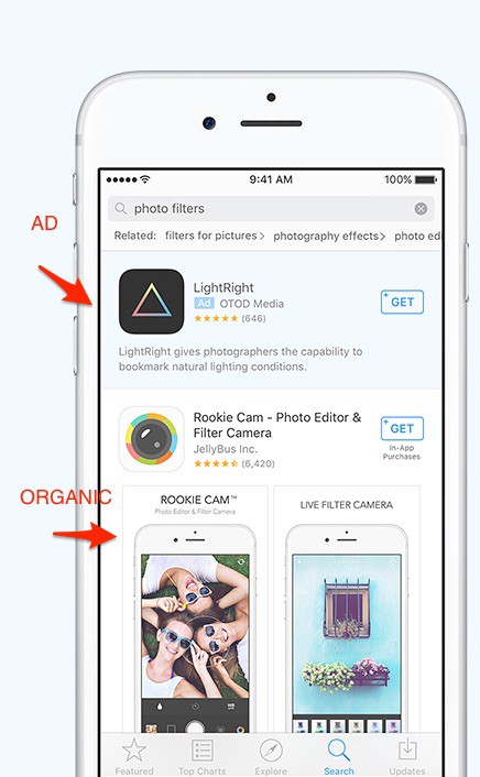 App Store search ads